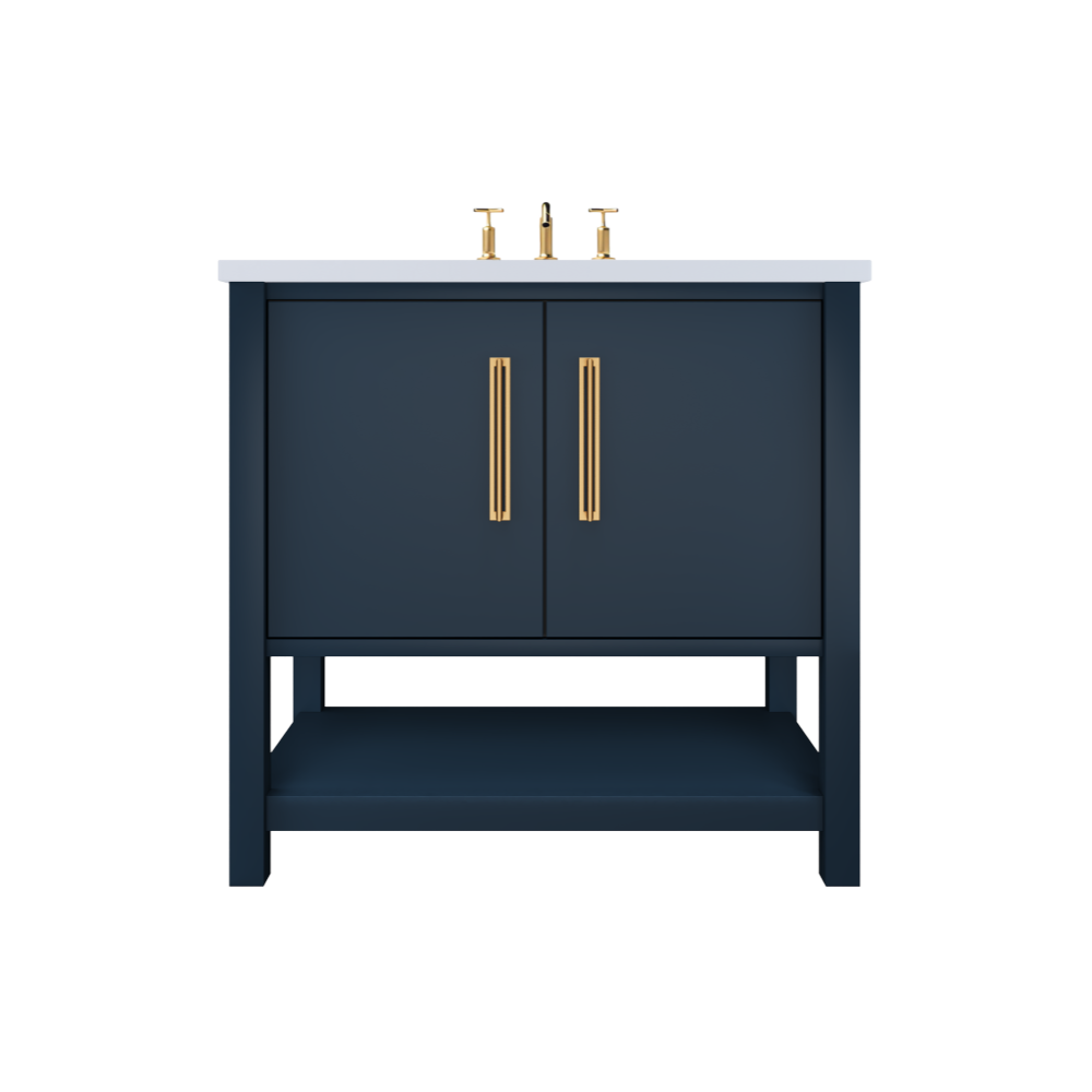 Vanderloc Kiawah Single Sink Vanity - Hague Blue