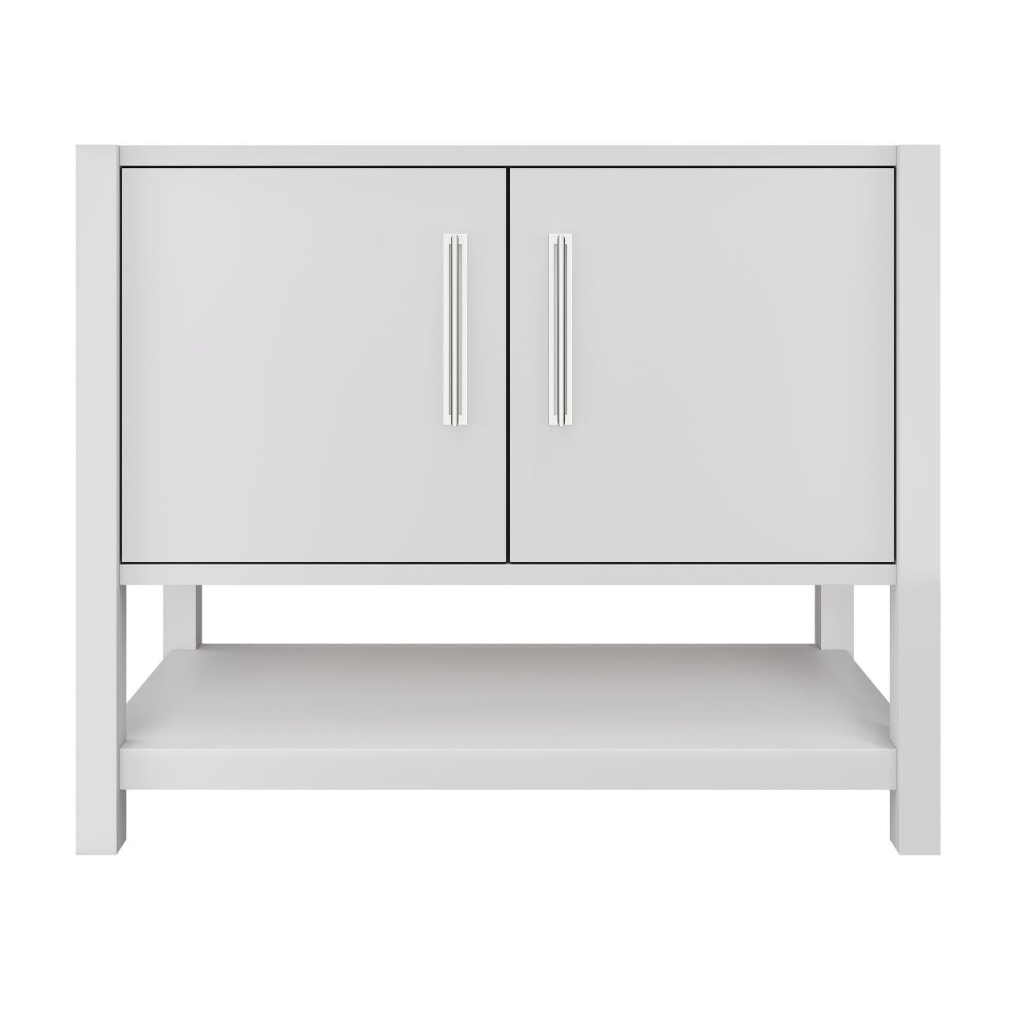 kiawah-single-bath-vanity-42in Strong White Polished Chrome