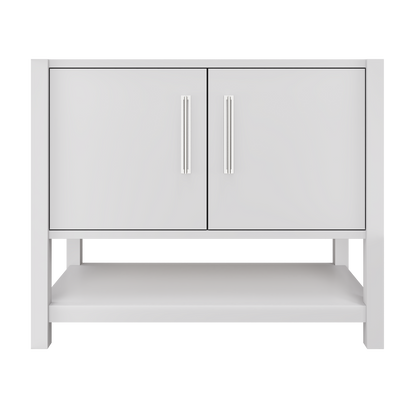 kiawah-single-bath-vanity-42in Strong White Polished Chrome