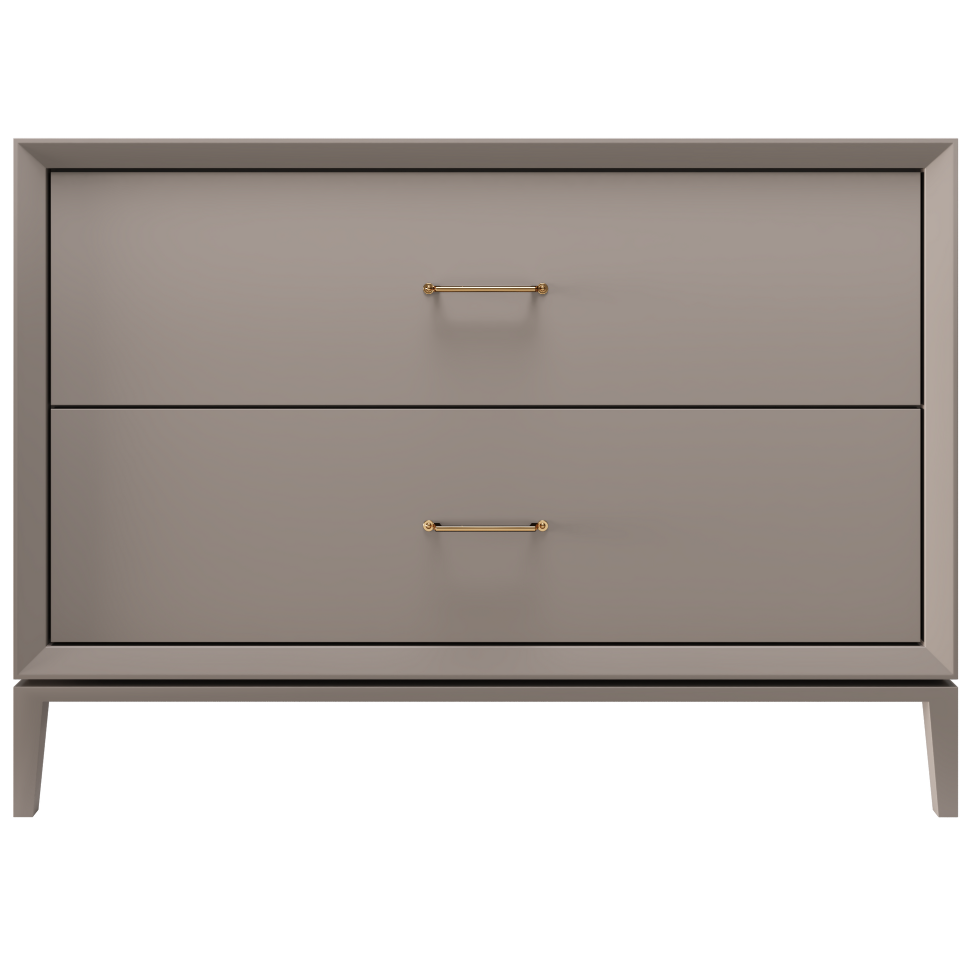 Alexandra 2-Drawer 48" Single Vanity - Taos Taupe / Satin Gold