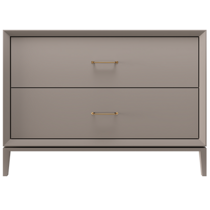 Alexandra 2-Drawer 48" Single Vanity - Taos Taupe / Satin Gold