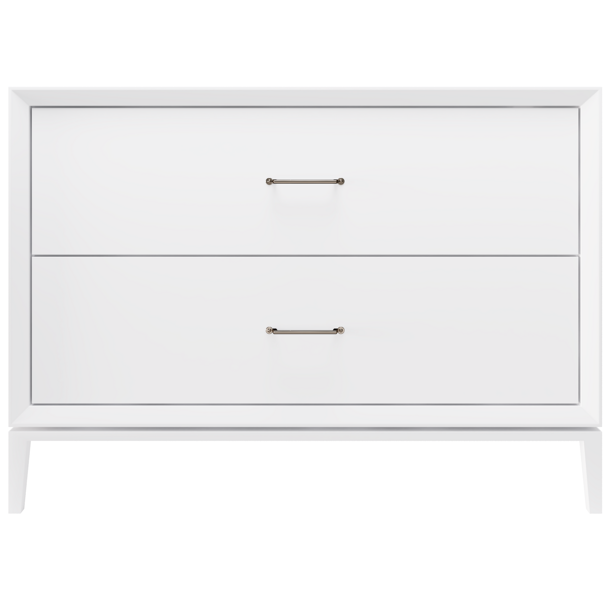 Alexandra 2-Drawer 48" Single Vanity - Pure White / Satin Nickel