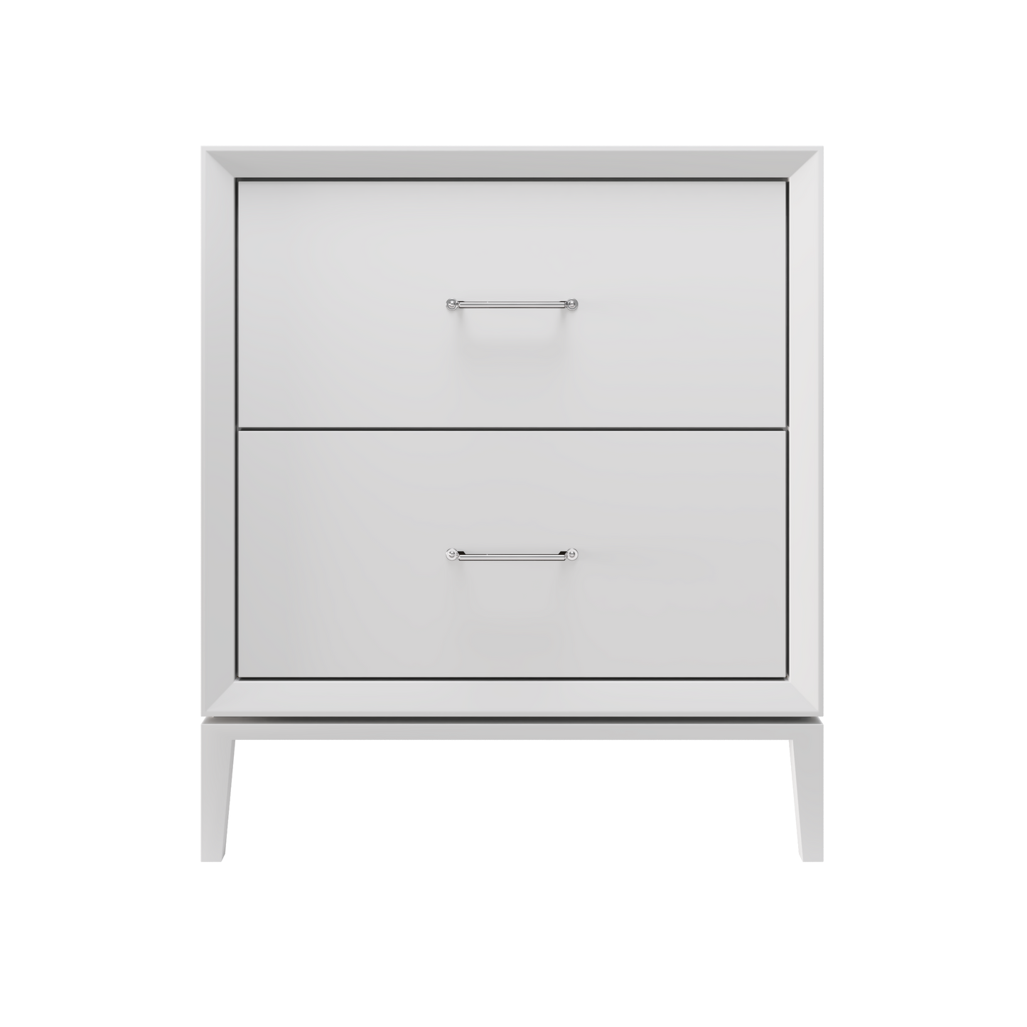 Alexandra 2-Drawer 30" Single Vanity - Strong White / Polished Chrome