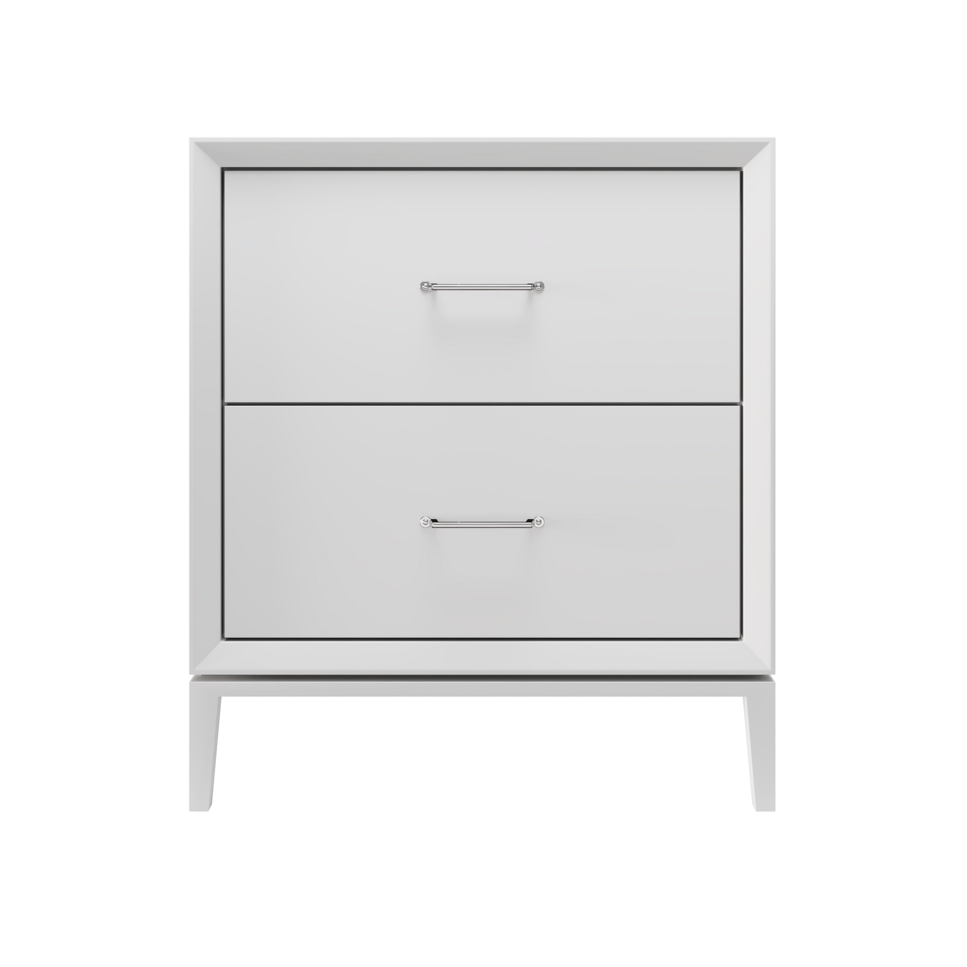 Alexandra 2-Drawer 30" Single Vanity - Strong White / Polished Chrome