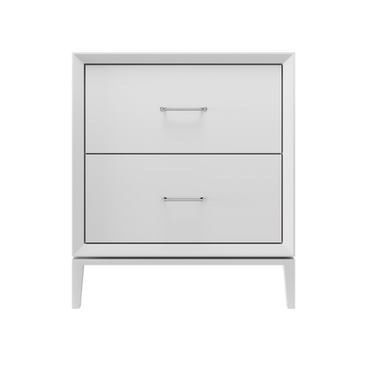Alexandra 2-Drawer 30" Single Vanity - Strong White / Polished Chrome