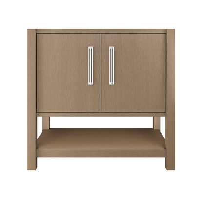 kiawah-single-bath-vanity-36in Smoked Modern Polished Chrome