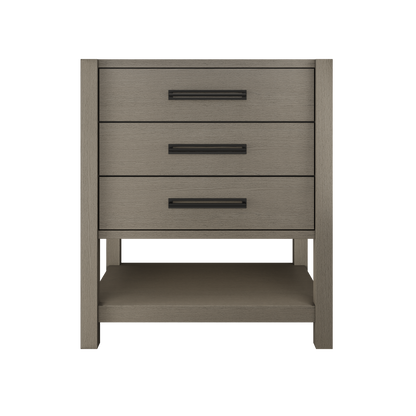 Vanderloc Kiawah Freestanding Three-Drawer Luxury Bathroom Vanity | Single Sink | Solid Wood