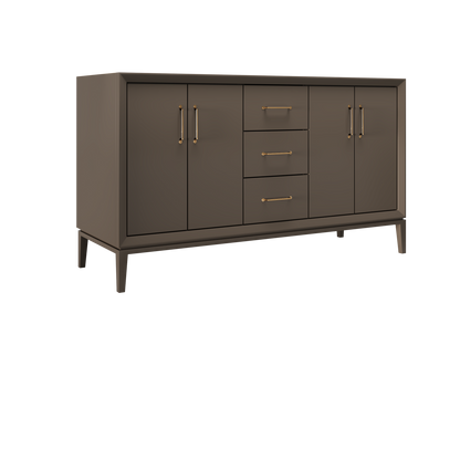 Truffle / 60" Wide / Satin Gold