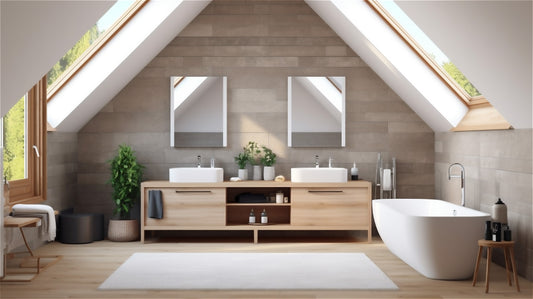 Double Sink Freestanding, White, Bathroom Vanity