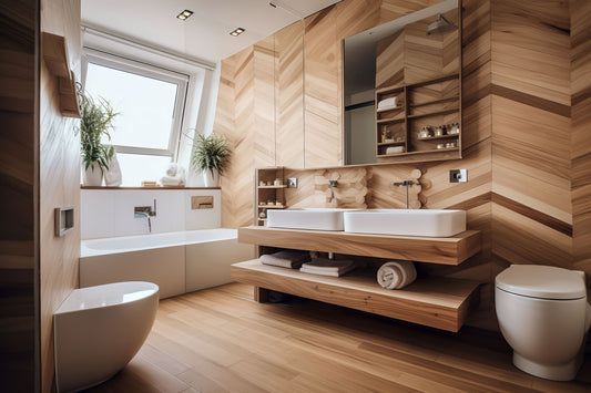Double Sink Wall Mount / Floating, White, Bathroom Vanity