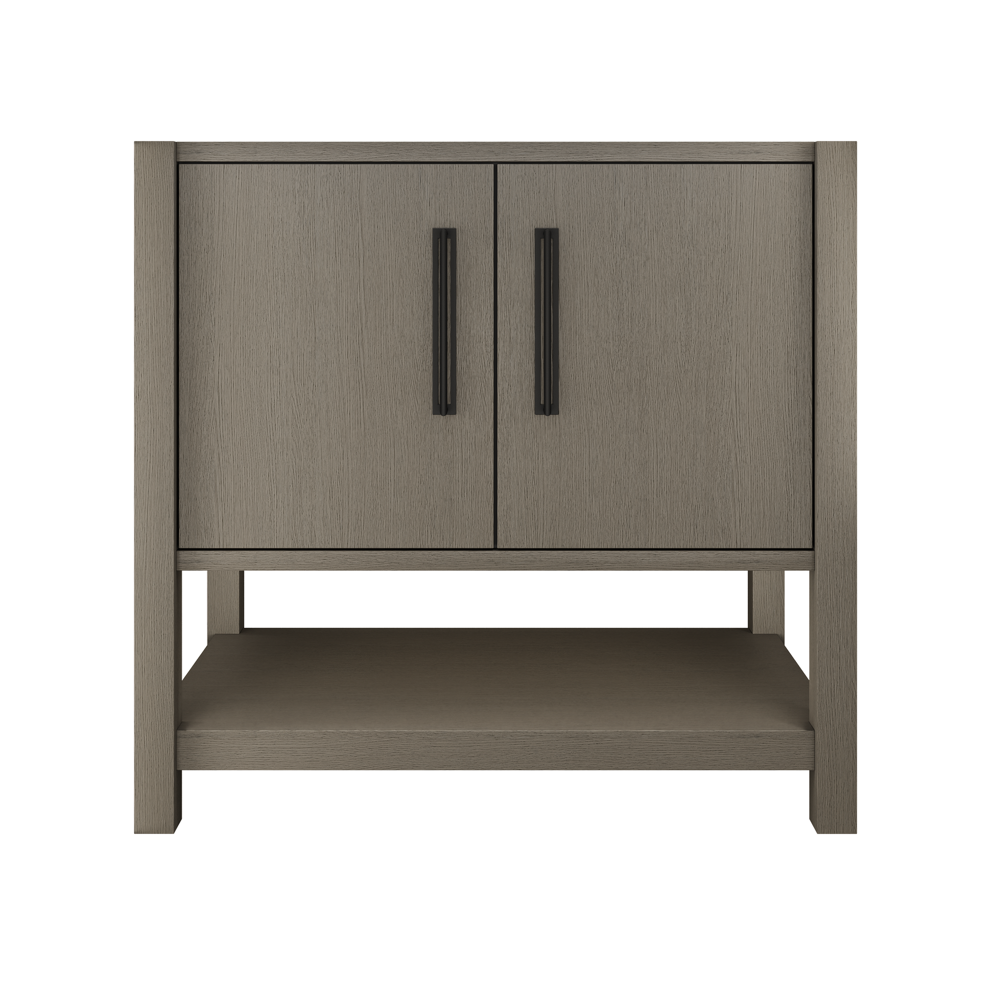 kiawah-single-bath-vanity-36in Gray Weathered Matte Black