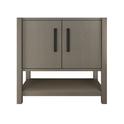 kiawah-single-bath-vanity-36in Gray Weathered Matte Black
