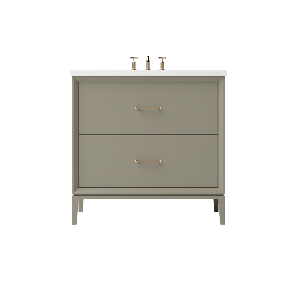Vanderloc Alexandra Two-Drawer Single Sink 30" - French Olive