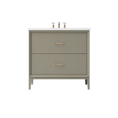Vanderloc Alexandra Two-Drawer Single Sink 30" - French Olive