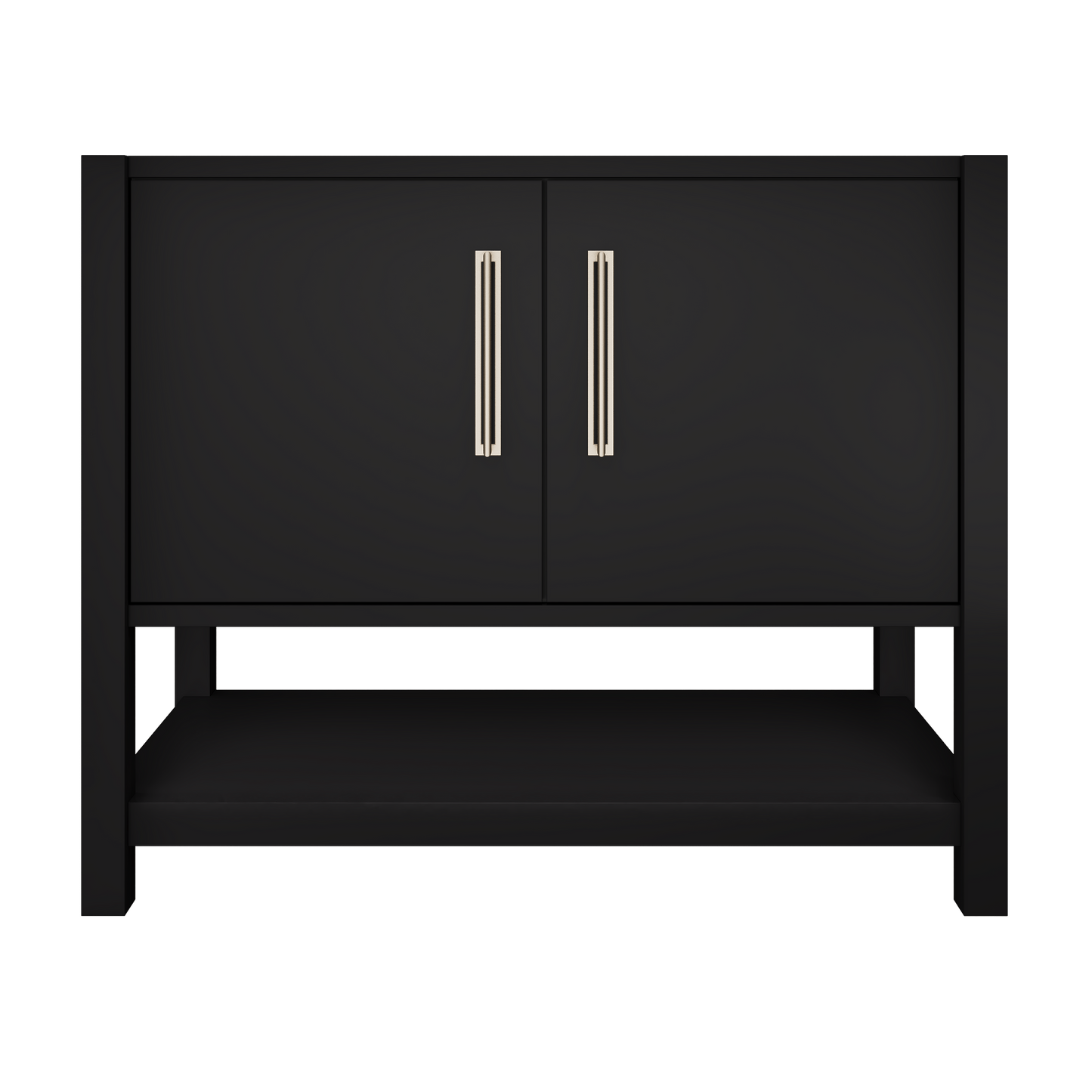 kiawah-single-bath-vanity-42in Noir Satin Nickel