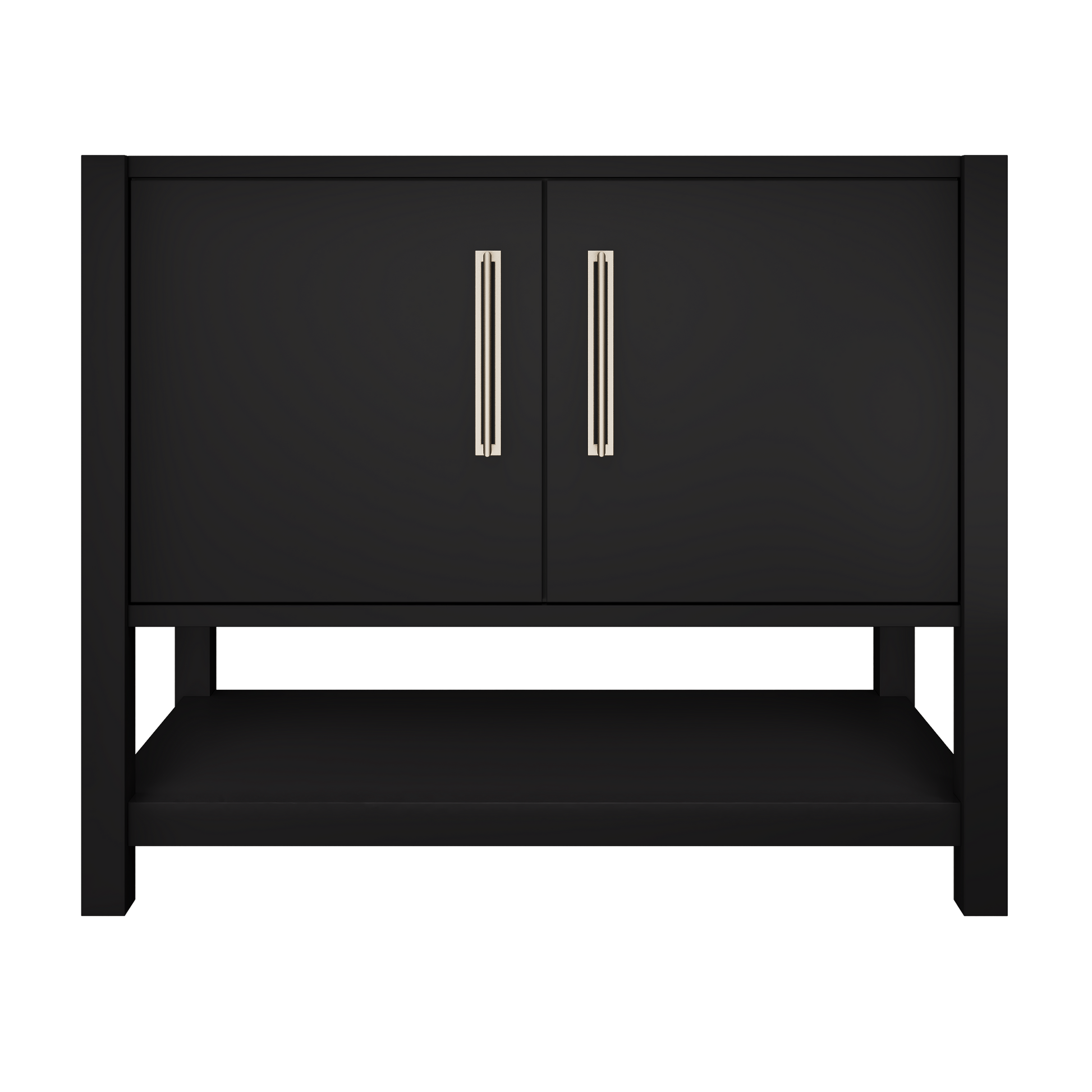 kiawah-single-bath-vanity-42in Noir Satin Nickel