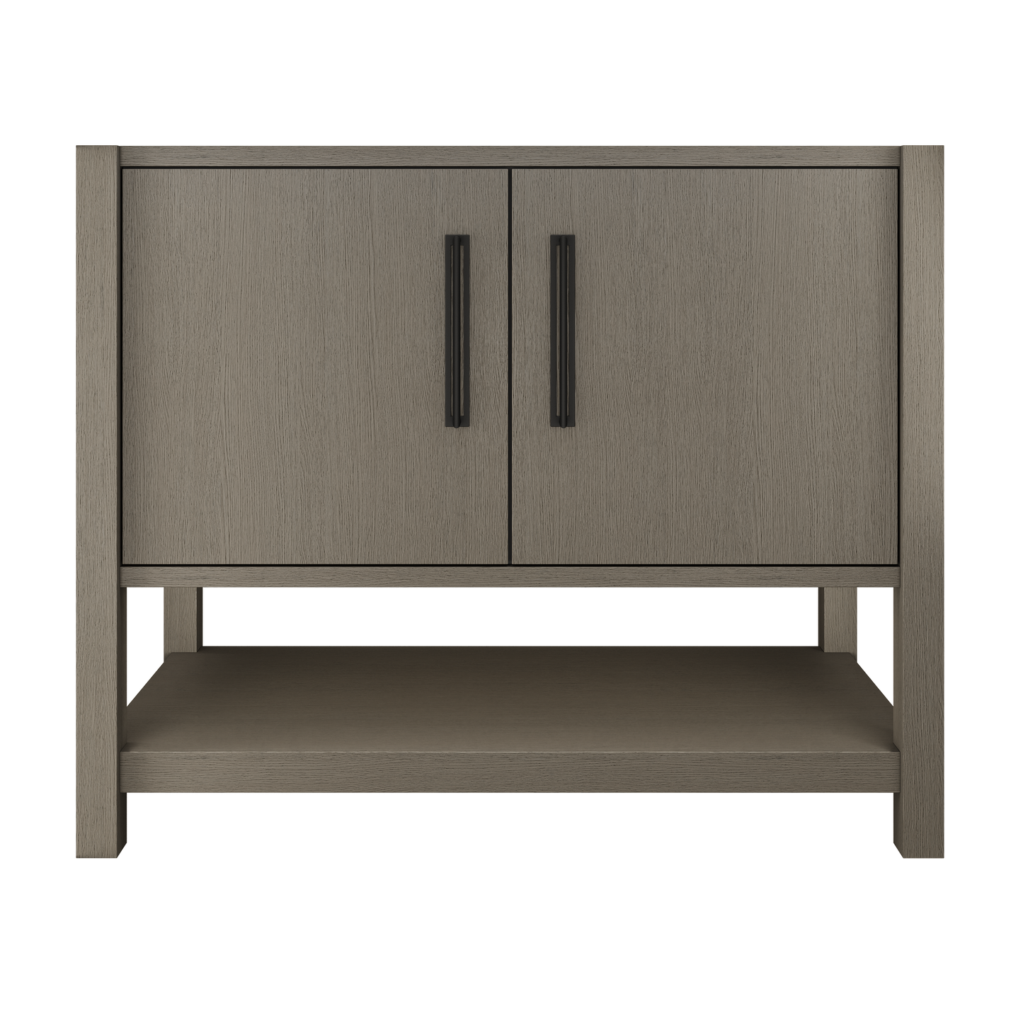 kiawah-single-bath-vanity-42in Gray Weathered Matte Black