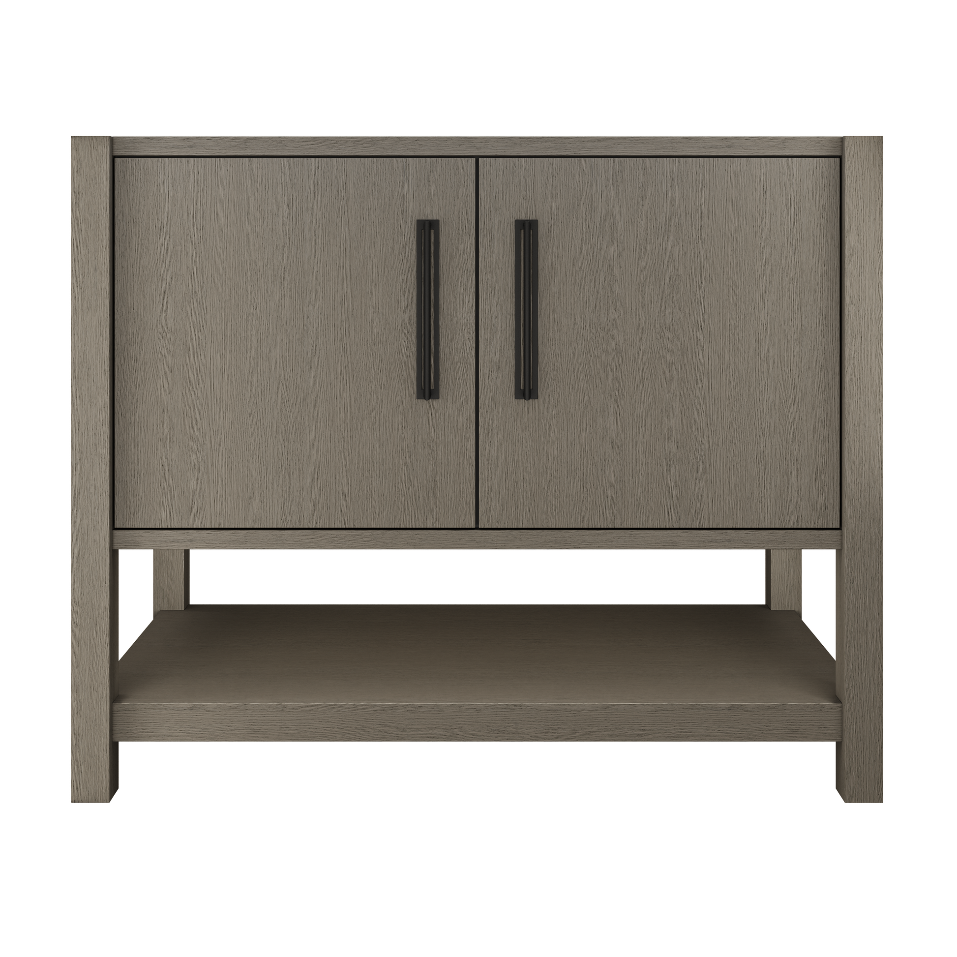 kiawah-single-bath-vanity-42in Gray Weathered Matte Black