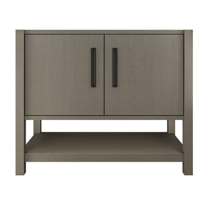 kiawah-single-bath-vanity-42in Gray Weathered Matte Black