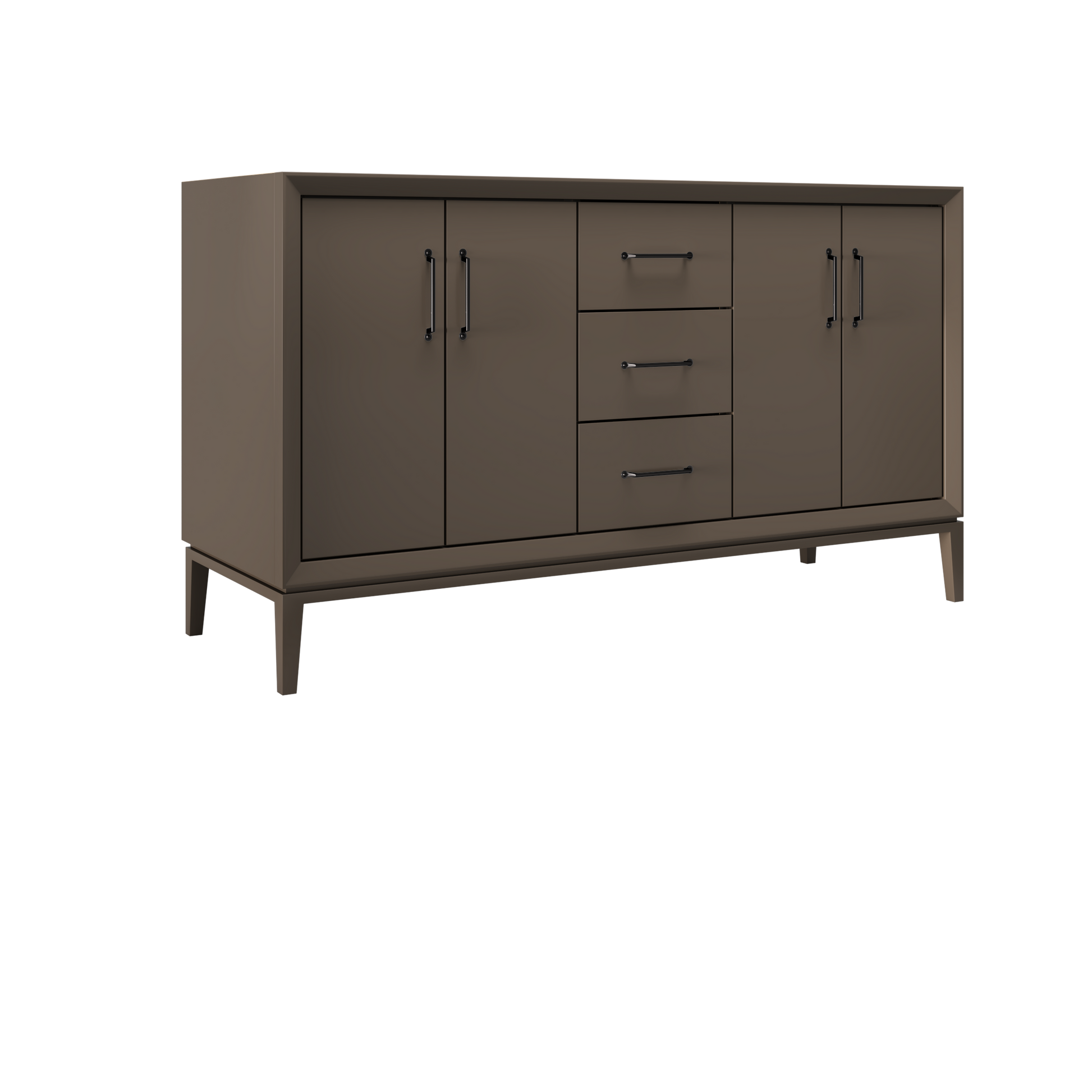 Truffle / 60" Wide / Matte Black