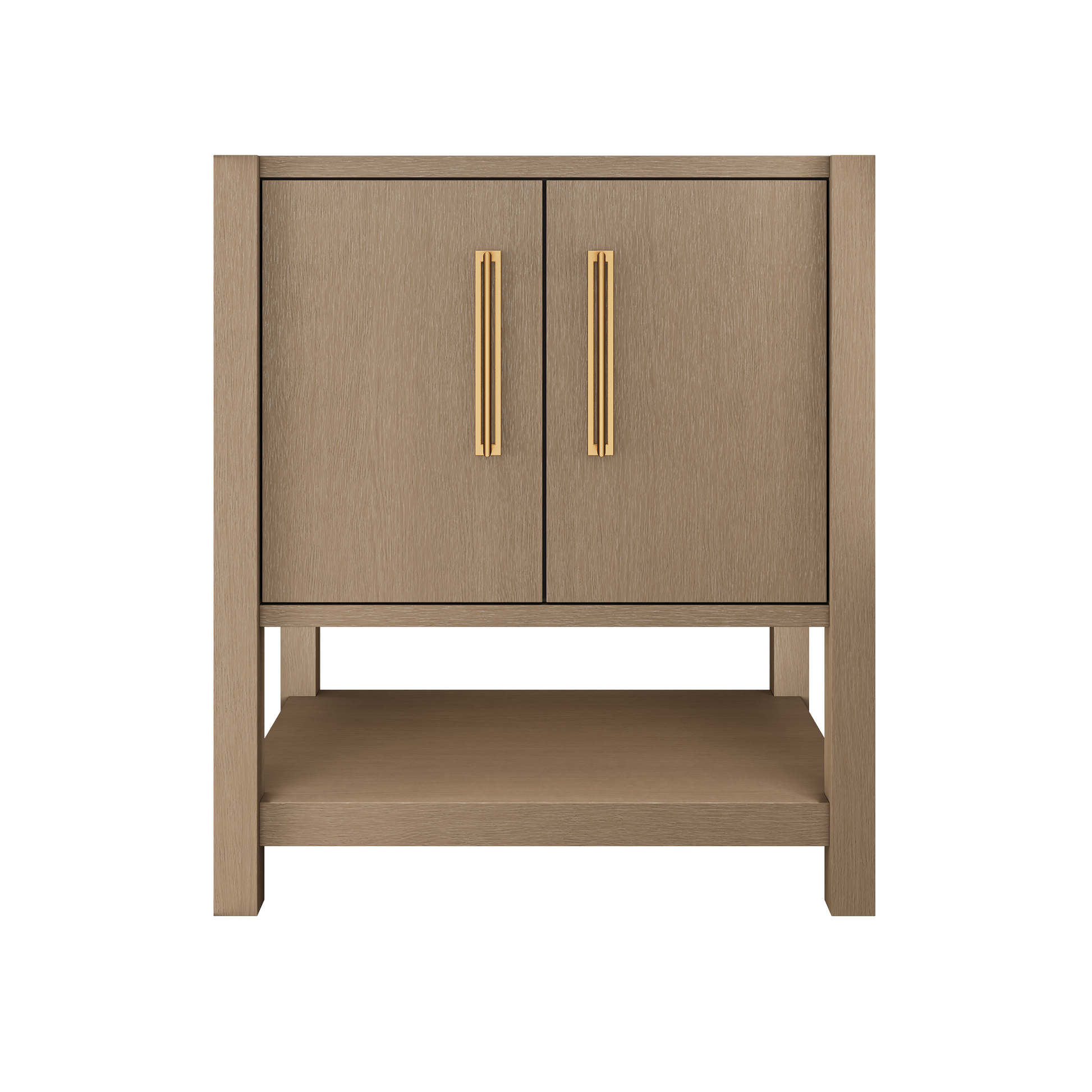 Smoked Modern / Satin Gold