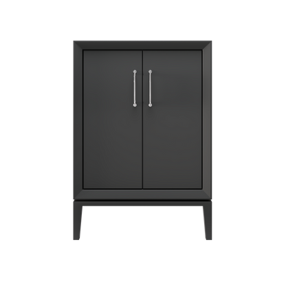 Alexandra 42" Single Vanity - Off Black / Polished Chrome