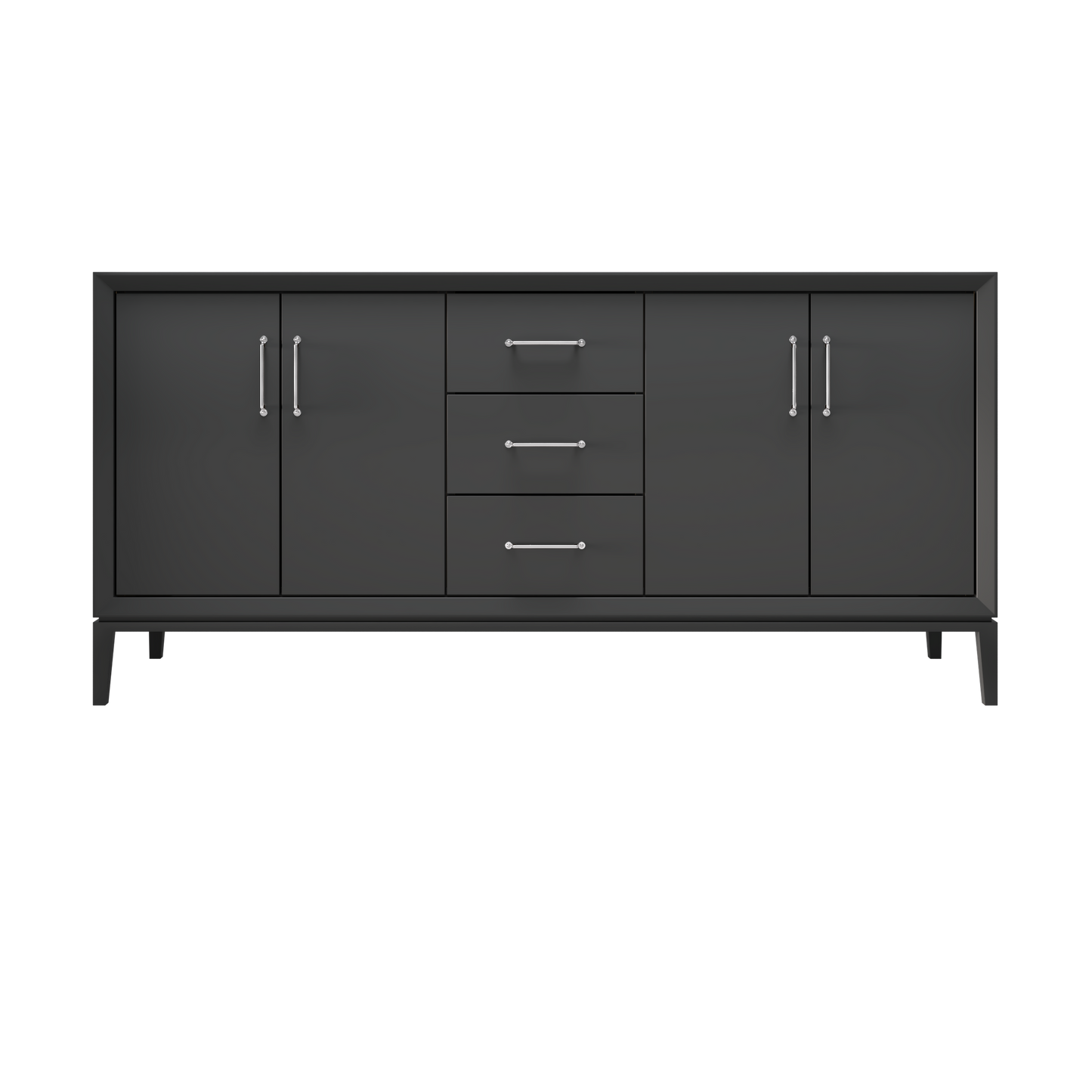 Off Black / 72" Wide / Polished Chrome