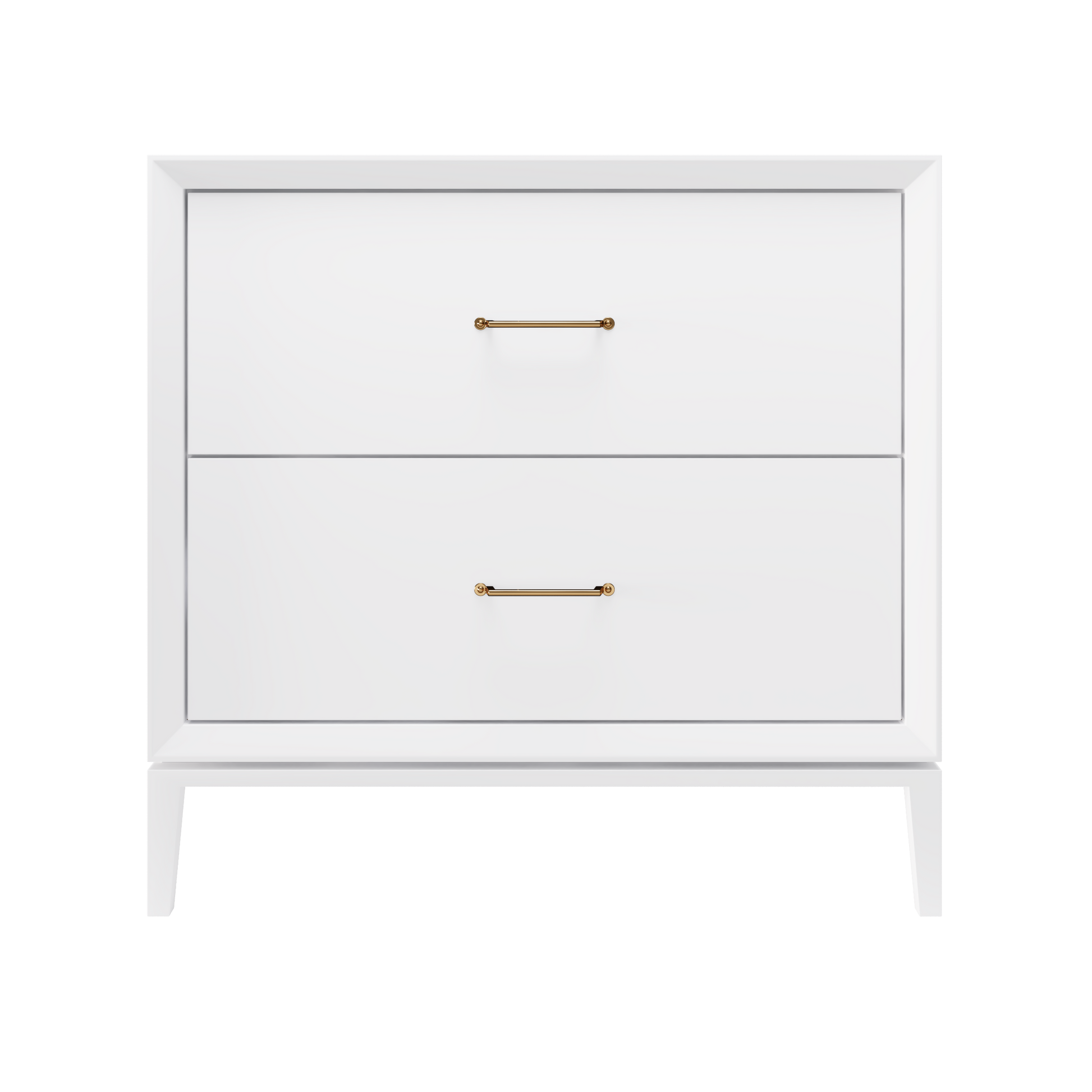 Alexandra 2-Drawer 36" Single Vanity - Pure White / Satin Gold