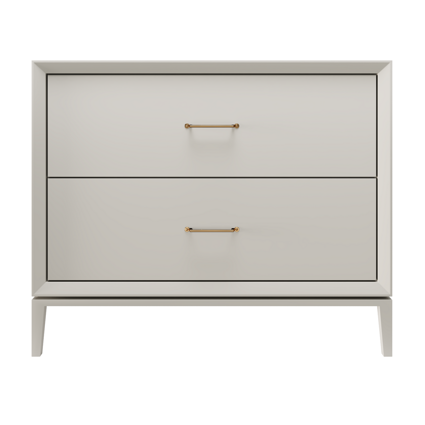 Alexandra 2-Drawer 42" Single Vanity - Vintage Taupe / Satin Gold