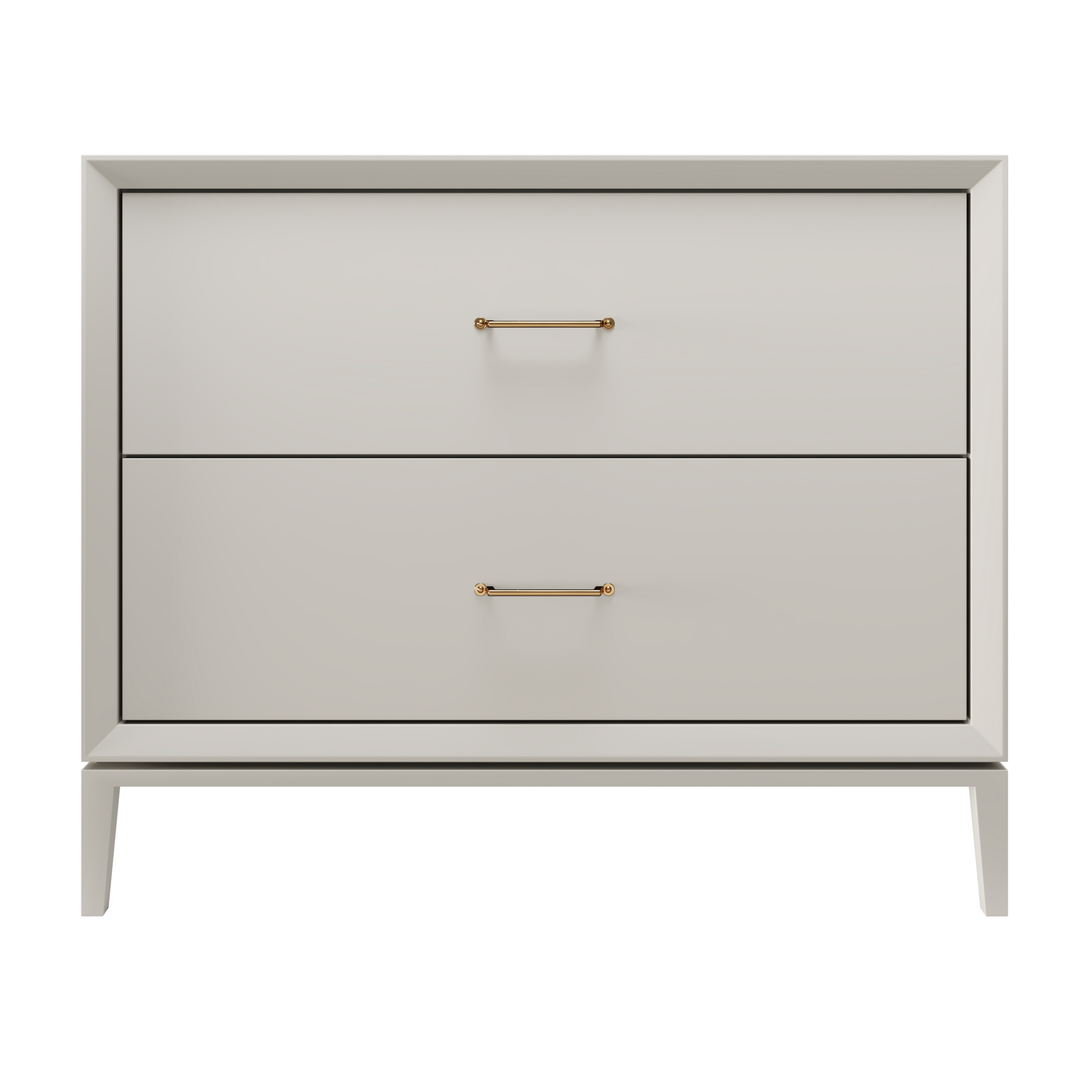 Alexandra 2-Drawer 42" Single Vanity - Vintage Taupe / Satin Gold