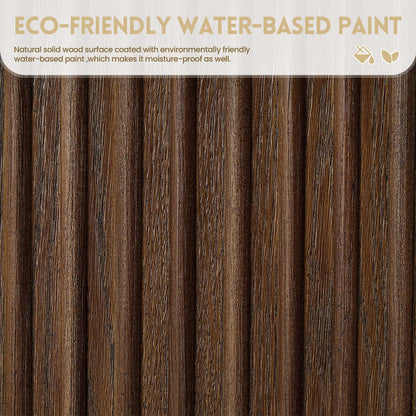 Eco-friendly water-based paint on natural solid wood surface, highlighting the sustainability and durability of materials used in design.