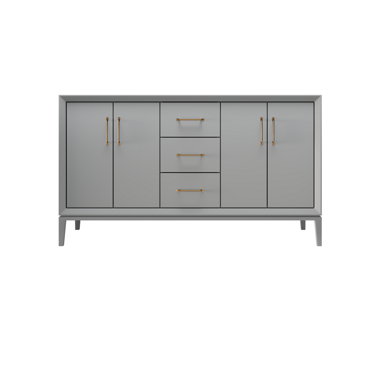 Platinum Gray / 60" Wide / Satin Gold