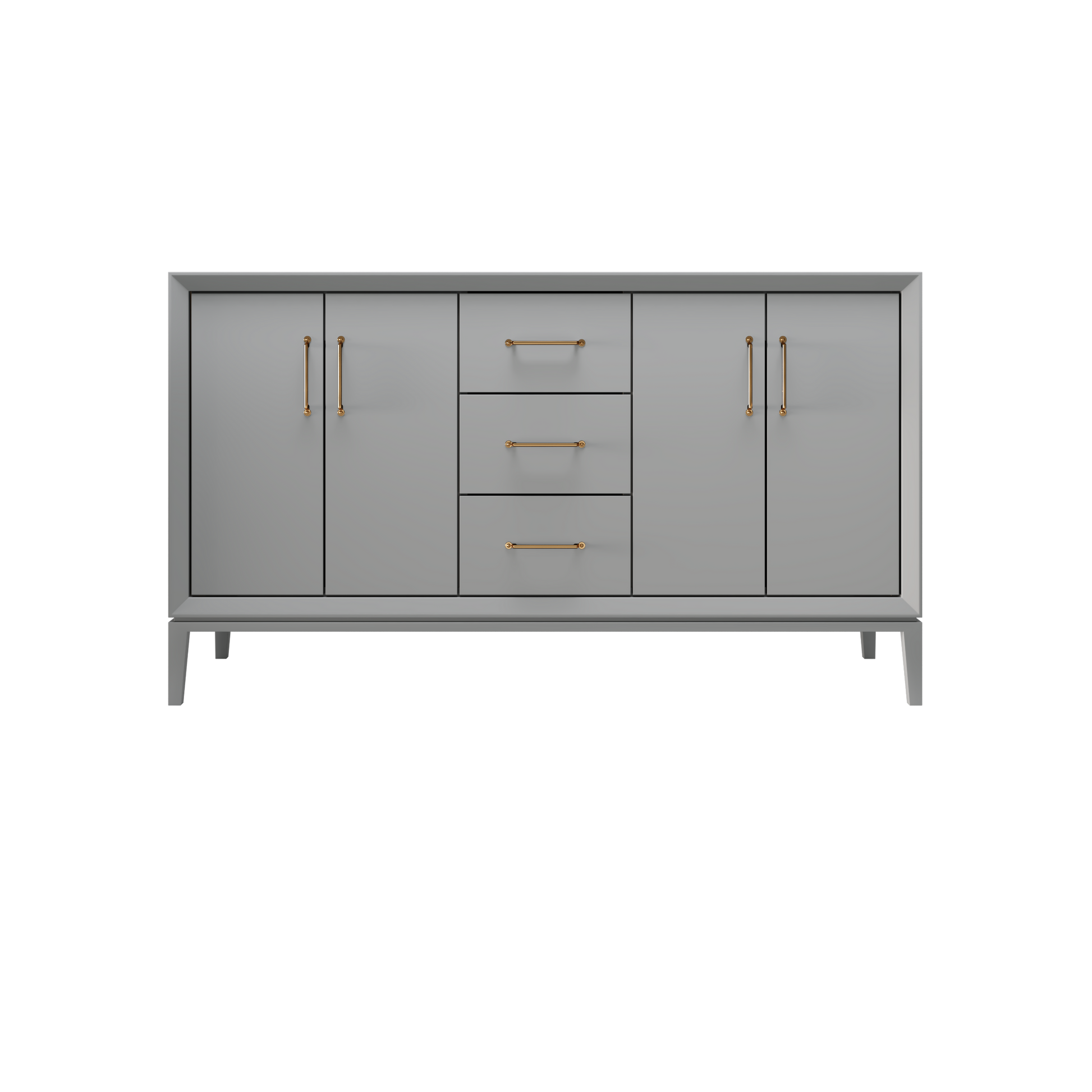 Platinum Gray / 60" Wide / Satin Gold