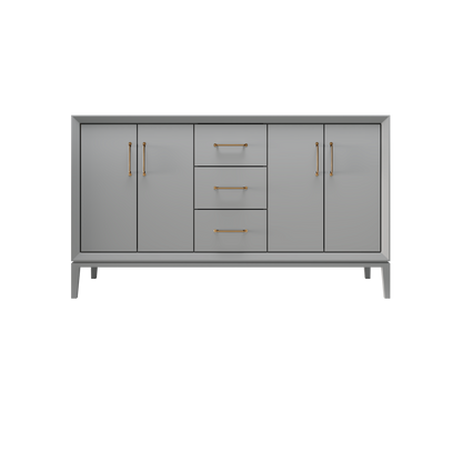 Platinum Gray / 60" Wide / Satin Gold