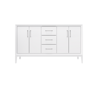 Pure White / 60" Wide / Polished Chrome