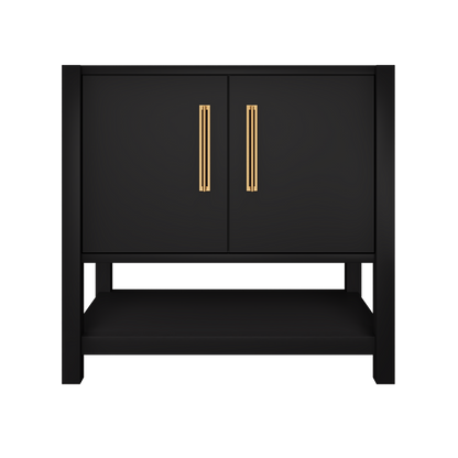 kiawah-single-bath-vanity-36in Noir Satin Gold