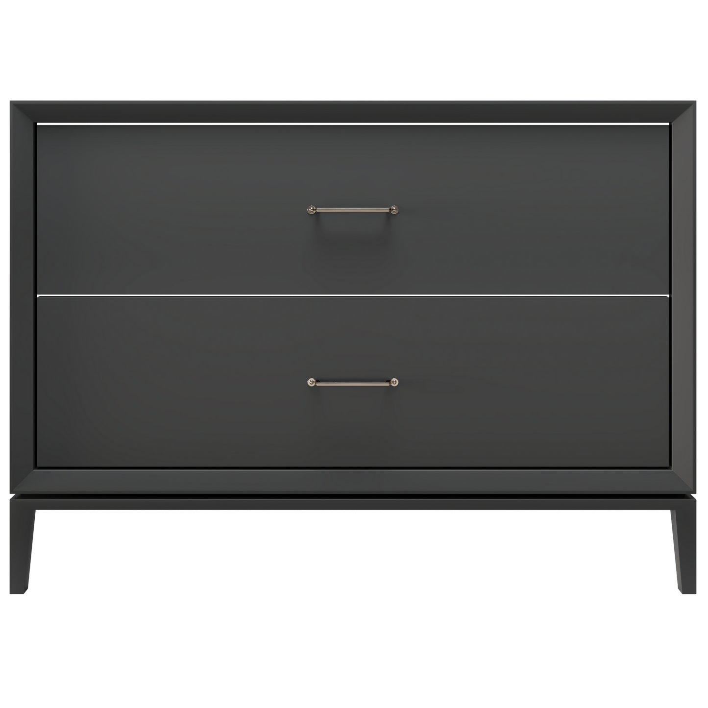 Alexandra 2-Drawer 48" Single Vanity - Off Black / Satin Nickel
