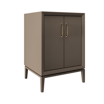 Alexandra 42" Single Vanity - Truffle / Satin Gold
