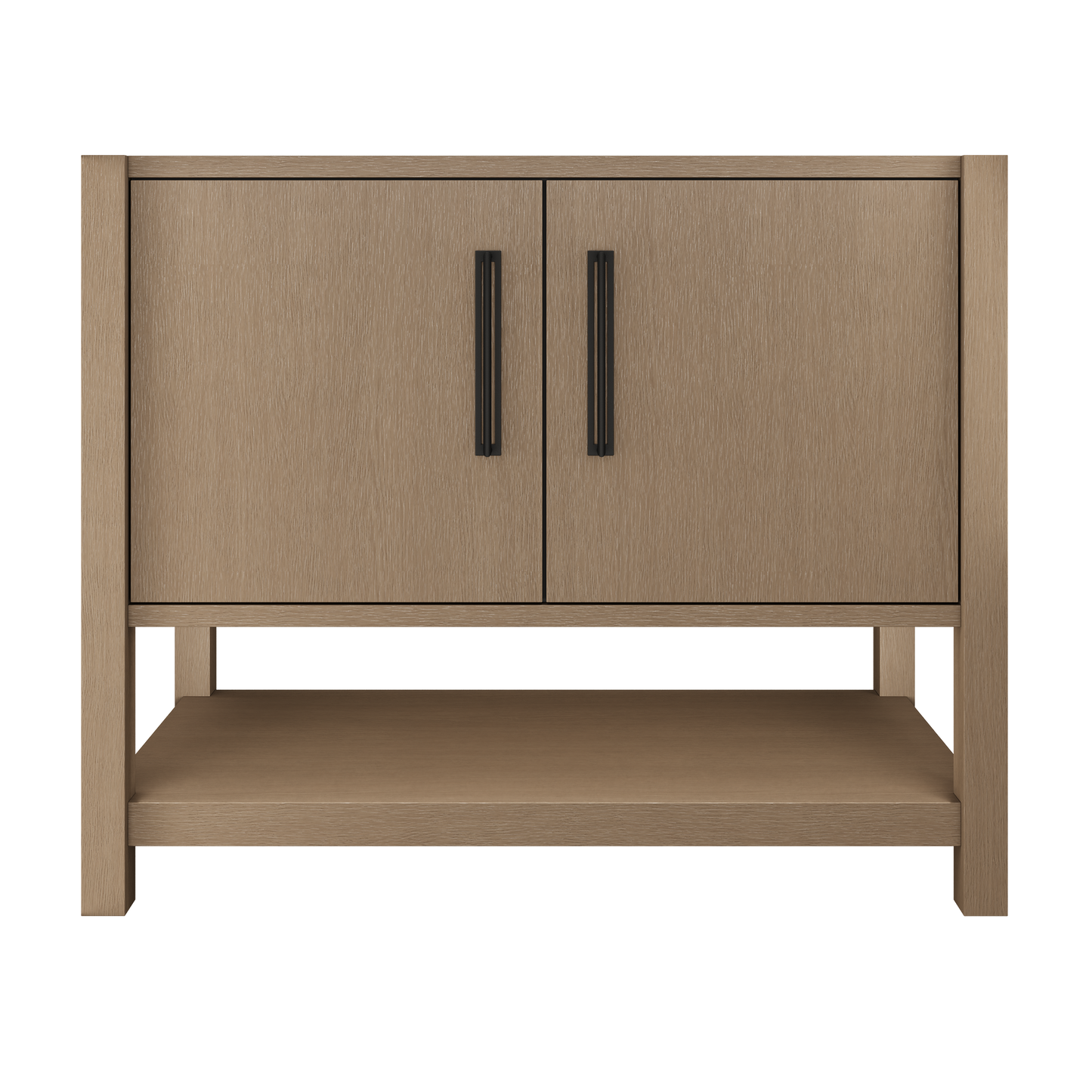 kiawah-single-bath-vanity-42in Smoked Modern Matte Black