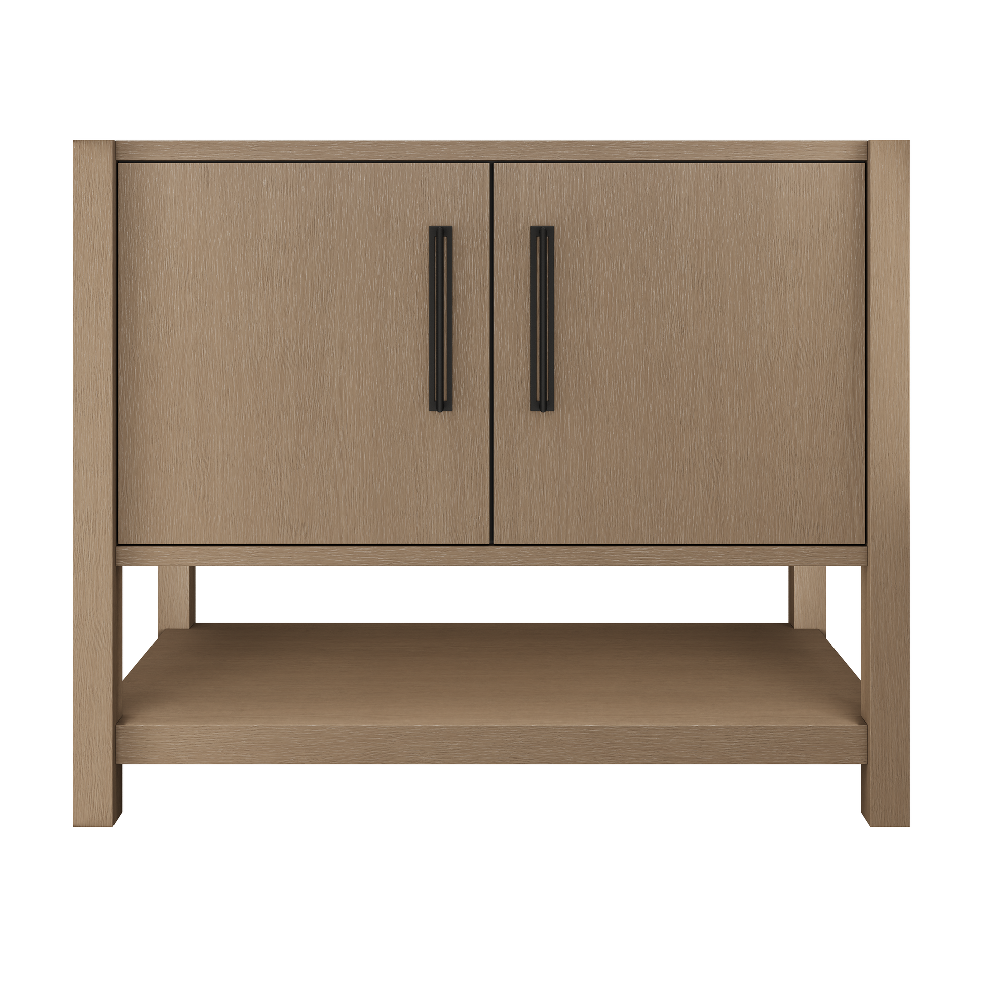 kiawah-single-bath-vanity-42in Smoked Modern Matte Black