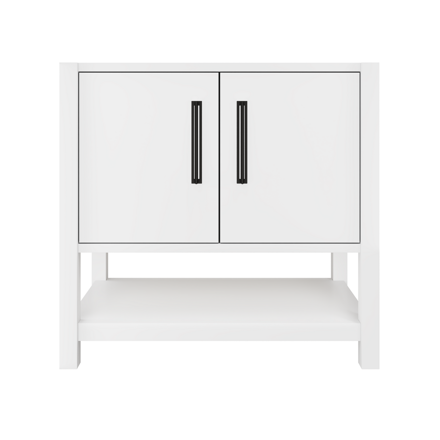 kiawah-single-bath-vanity-36in Pure White Matte Black