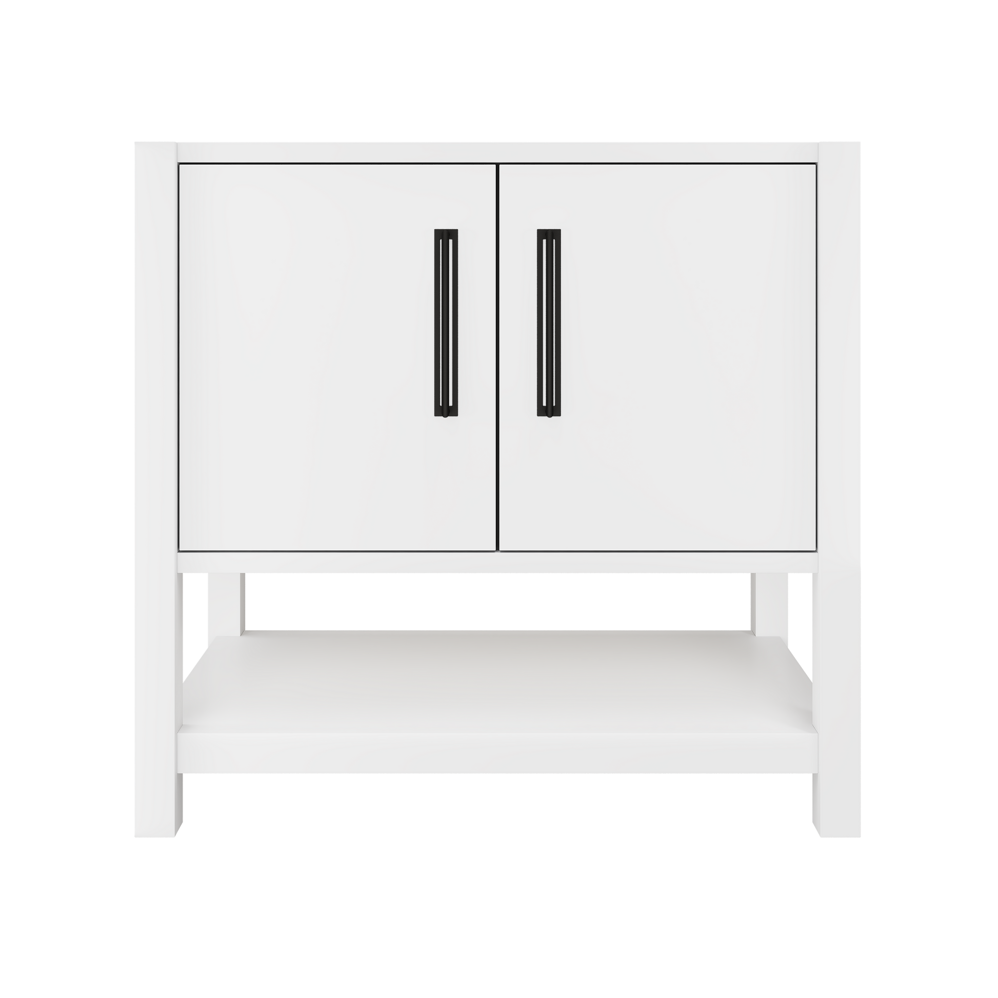 kiawah-single-bath-vanity-36in Pure White Matte Black