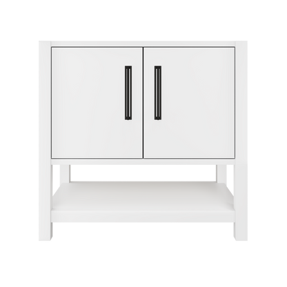 kiawah-single-bath-vanity-36in Pure White Matte Black