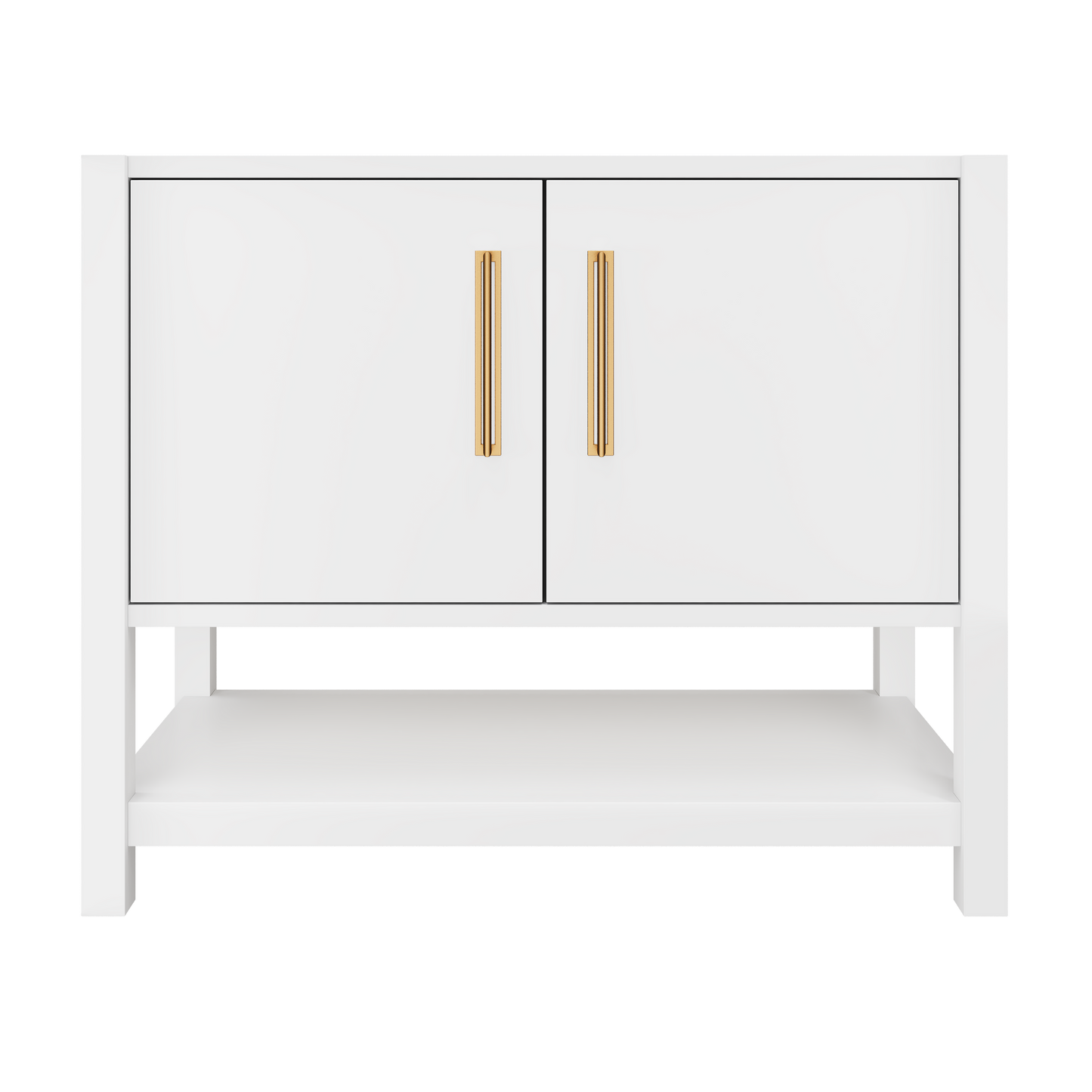 kiawah-single-bath-vanity-42in Pure White Satin Gold