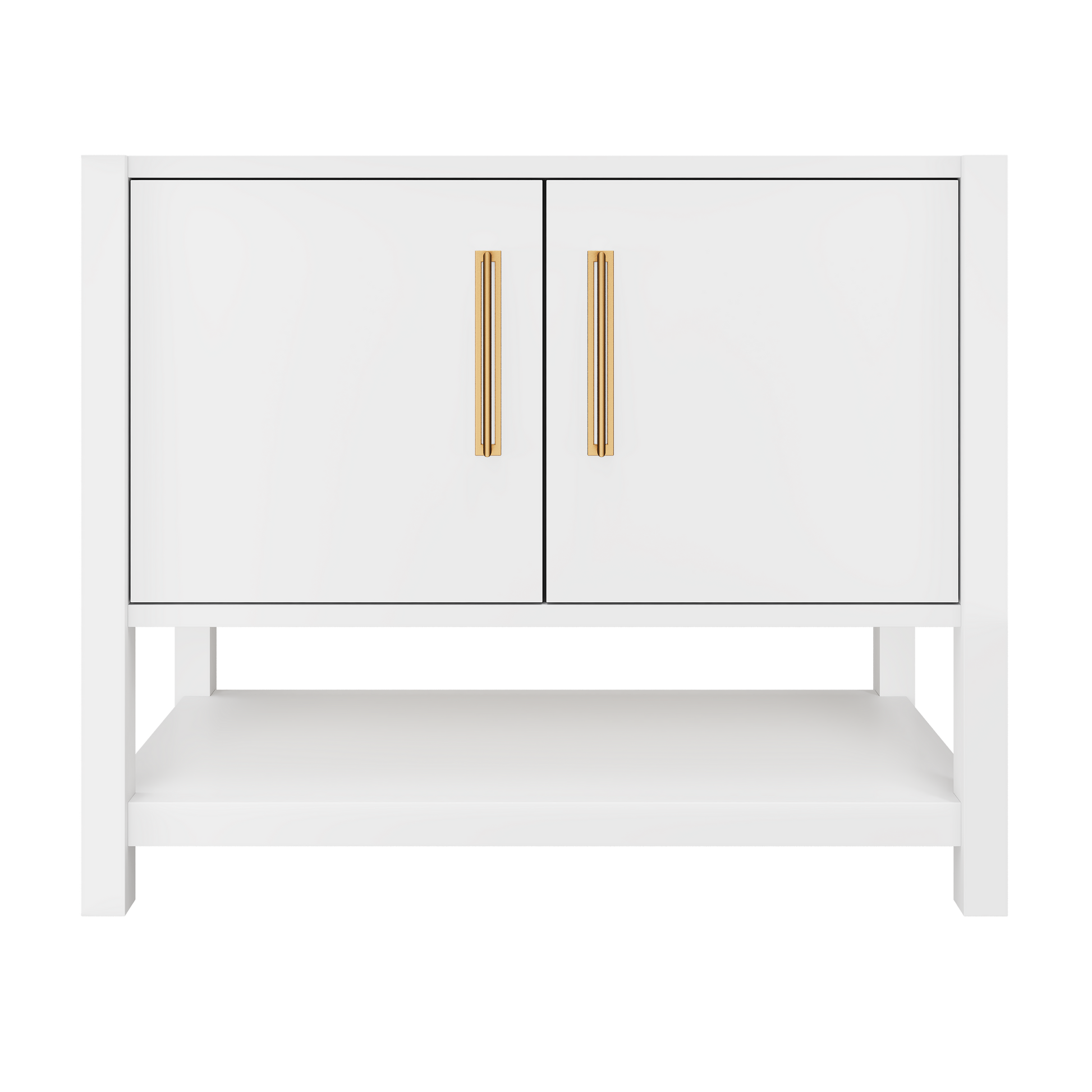 kiawah-single-bath-vanity-42in Pure White Satin Gold