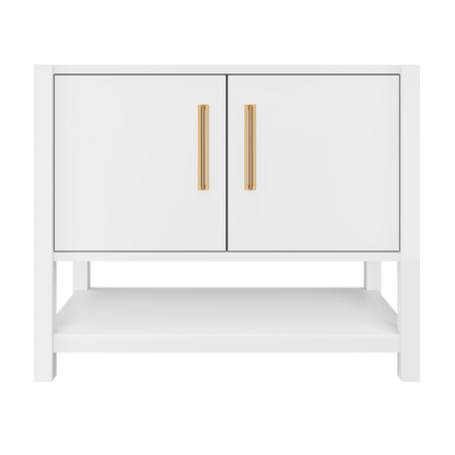 kiawah-single-bath-vanity-42in Pure White Satin Gold