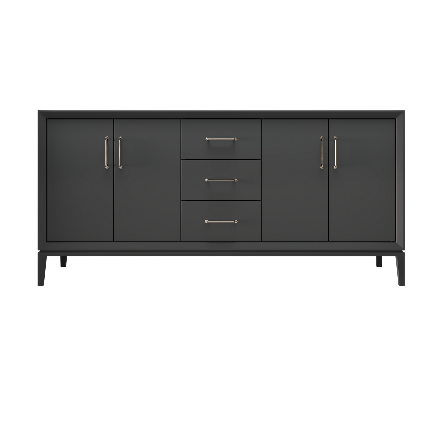 Off Black / 72" Wide / Satin Nickel