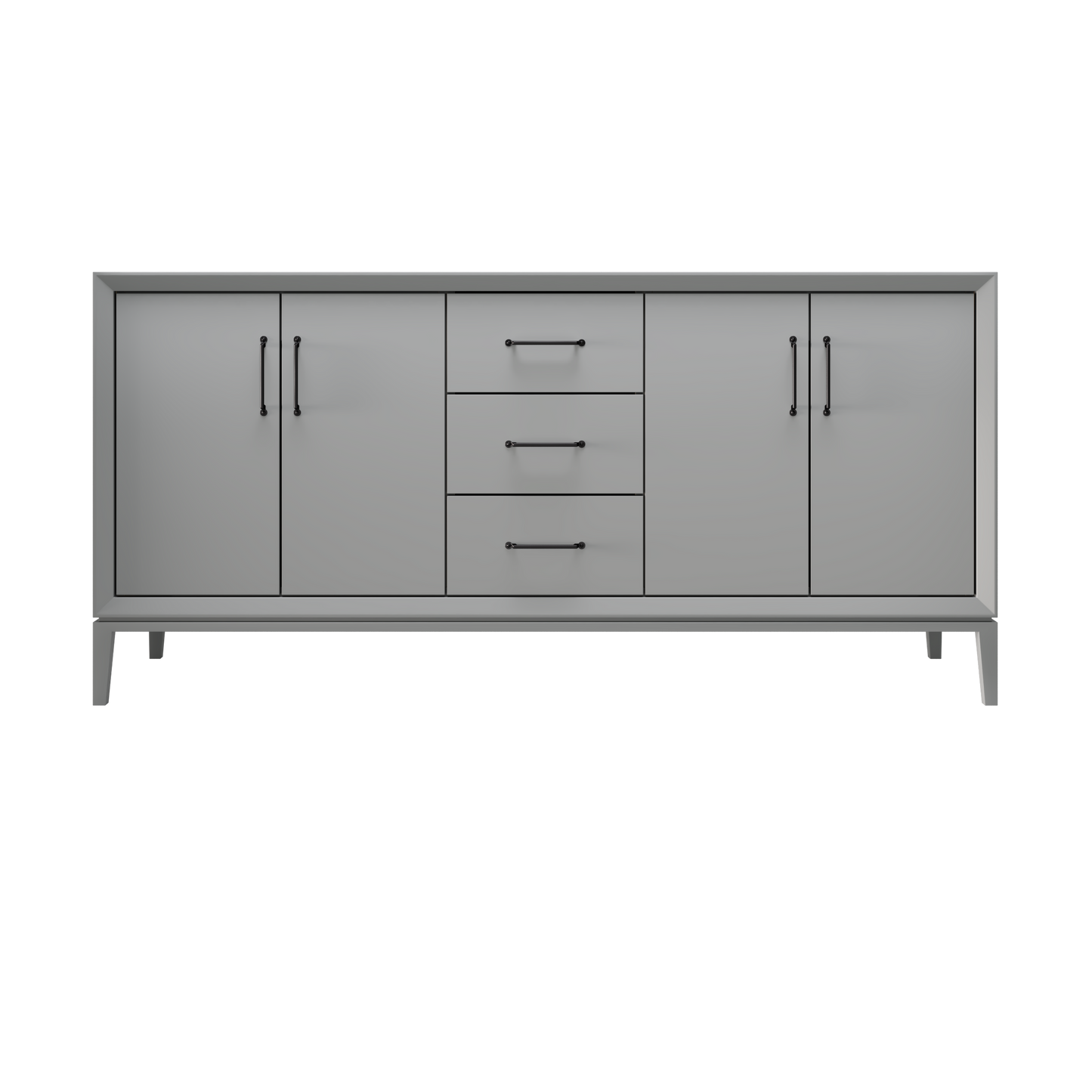 Platinum Gray / 72" Wide / Matte Black