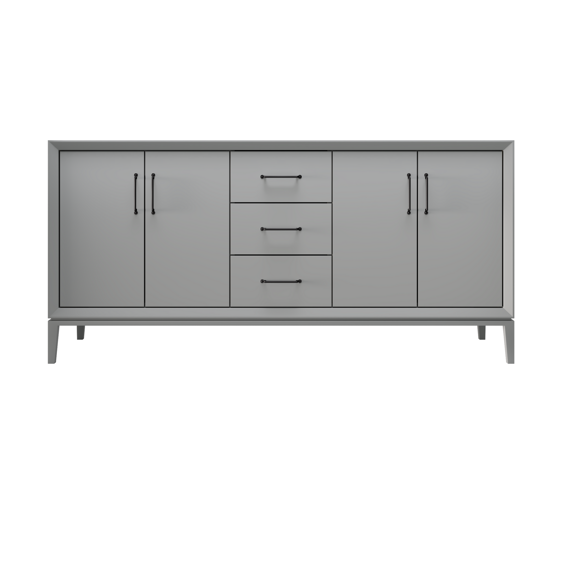 Platinum Gray / 72" Wide / Matte Black