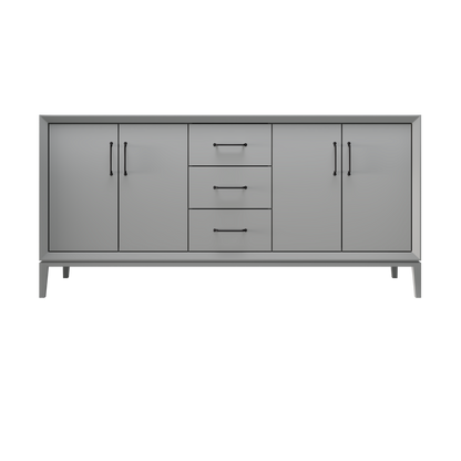 Platinum Gray / 72" Wide / Matte Black